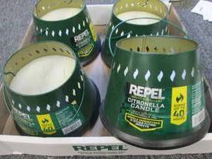lot of 4 repel citronella candles ...