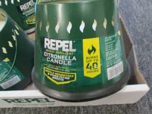 lot of 4 repel citronella candles ...