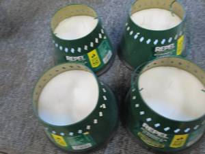 lot of 4 repel citronella candles ...