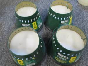 lot of 4 repel citronella candles ...