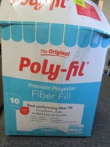 10lbs of poly-fil fiber fill open b...