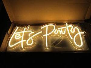 LED lets party sign ...