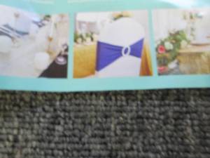 case of white wedding chair back co...