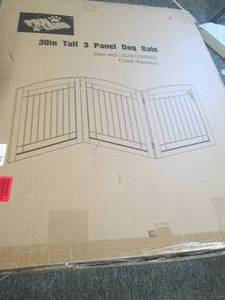 30 inch tall 3 panel dog gate espre...