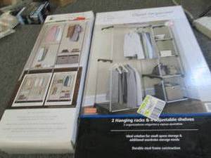 2 closet organizers...