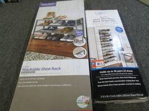 2 shoe racks ...