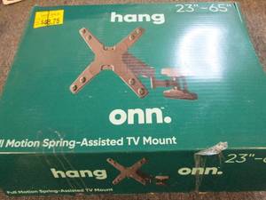 onn full motion spring assisted tv ...