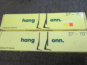 2 onn table top tv stands 37 inch t...