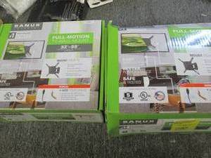2 sanus full motion tv wall mounts ...