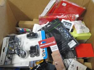 box of phone, tv and more misc ...
