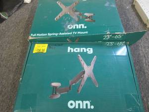 2 onn full motion spring assisted tv...