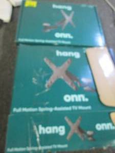 2 onn full motion spring assisted tv...