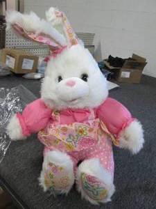 new big bunny sings, ears move and ...
