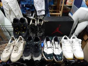 6-Pair Mens Shoes Jordan, Nike, Adidas Size 99 12