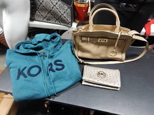 Michael Kors Hoodie Size XXL Like New, Michael Kors Purse Like New With A Michael Kors Clutch