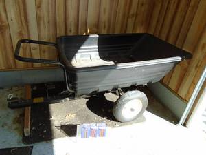 Agrifab poly utility garden dump cart. Nice used condition. As shown.