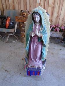 Virgin Mary design statue approx 3. As shown.