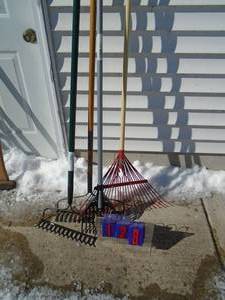 Qty of 4 yard rakes as shown.