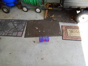 Qty of 3 entry rugs. As shown.