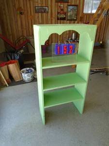 Small 3 shelf wood book shelf. As shown.