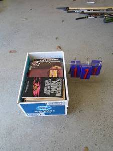 Flat of Stephen King books. As shown.
