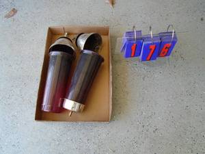 Qty of 2 religious objects plastic & metal. As shown.