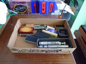 Flat of misc smokevape items. As shown.