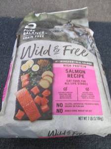 7 lb Bag Wild & Free Salmon Recipe...