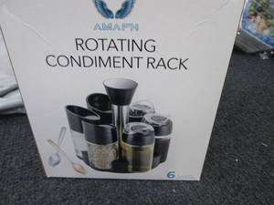 Amafh Rotating Condiment Rack...