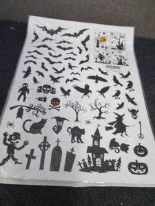10-208 pc Halloween Window Cling Se...