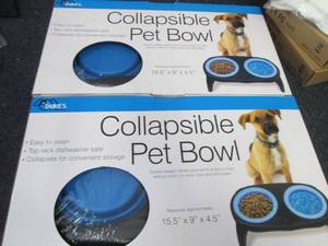 2 Collapsible Pet Bowl Sets...