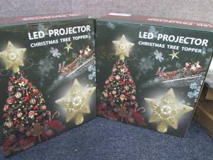 2 LED Projector Christmas Tree Topp...