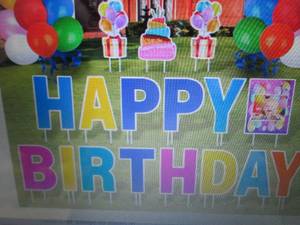 SORSWEET Happy Birthday Signs with ...