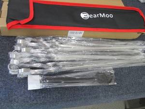 BearMoo Kabob Skewers 17 Stainless...