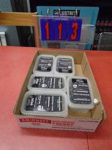 Flat of galvanized 1 12 nails. 5 boxes. As shown.