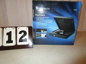 lot 12 image: Fortress Large Portable Security Safe