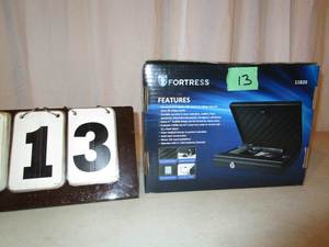lot 13 image: Fortress Portable Security Safe - Biometric Lock