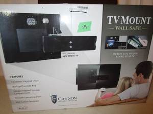 lot 19 image: Cannon TV Mount Wall Safe