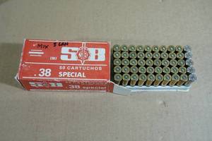 50 Mixed Bullet .38 Special Ammo - 45 JHP, 5 LRN