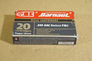 20 Barnaul .300 AAC Blackout 145 Gr FMJ Ammo