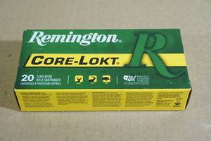 20 Remington .30-30 Win 170 Gr Core-Lokt SP Ammo