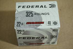 325 Federal Automatch .22 LR 40 Gr Ammo