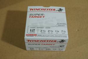 25 Winchester Super Target 12 Gauge 2-34 7-12 Shot Shotshells