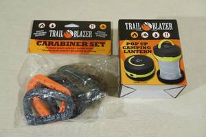 Trail Blazer Carabiner Set and Pop Up Lantern