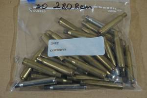 Empty .280 Rem Casings - 30 Count