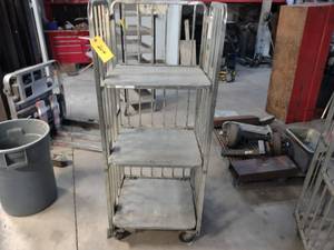 lot 204 image: Collapsible Shop Cart, 26x25x66...