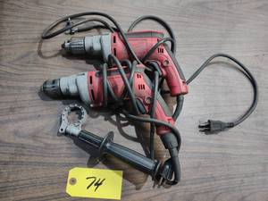 lot 74 image: (2) Milwaukee Drills...
