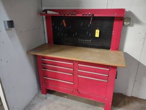lot 211 image: Work Smart 7 Drawer Tool Bench, 60x...