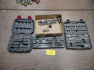 lot 113 image: Assorted Sockets, Extensions, & Rat...
