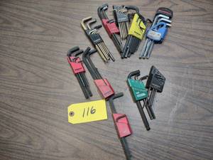 lot 116 image: Assorted Hex Wrenches...